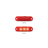 LED Autolamps Super Small Rear Marker Lamp Red 58x16x13mm