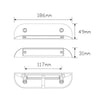 LED Autolamps LED Awning Lamp White 12V 186WW