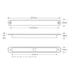 LED Autolamps Front Indicator Strip Lamp Clear 12V 235CAT1