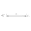 LED Autolamps Interior Strip Lamp 362x25x11mm 12-24V