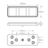 LED Autolamps Stop/Tail/Indicator/Reverse/Reflector Light