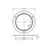 LED Autolamps Steel Flange Chrome Plated (Suits Rounds