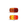 LED AutoLamps Side Marker Red/Amber 120x69x20mm 12-24V