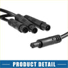 Black plastic xlr audio cables with threaded connectors and ribbed strain relief for led front grille lights set toyota rav4