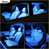 Blue led interior light bulb kit lighting up toyota mark ii cabin with cool vibrant glow from 1980 to 2007