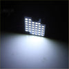 White led light module with multiple circular bulbs on translucent panel for toyota hiace interior light set