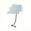 White led light panel with 24 bulbs and red black wires for toyota hiace interior light set 2010-2023 6000k white