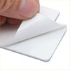 White adhesive-backed square sticker being peeled showing 5050smd 6000k led interior light for toyota hiace