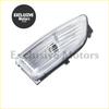 Led rearview side mirror turn signal light with clear plastic lens and black bracket for ford everest ranger