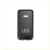 Black rectangular led switch with matte finish and silver led lettering for toyota alphard anh10 2002-2008 with wire