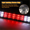 Red and white led third high mount brake light for toyota tundra 2wd 2007-2021 with sleek diode design