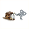 Brown and gray metal left door hinges with spring mechanism for isuzu faster kb bedford kb 1980-1988 back view
