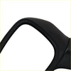 Black plastic left door mirror housing with smooth curved contours for mazda cx-5 2017+ with blind spot view