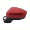 Left door mirror for mazda cx-5 2017+ with blind spot red glossy side view with black base and mounting bracket