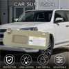 Left driver side beige sun visor with mirror and metallic bracket for toyota 4runner 2003-2023 showing back side