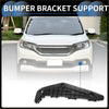 Left front bumper retainer bracket for toyota highlander black plastic support with molded ridges and mounting holes