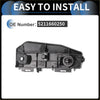 Left front bumper retainer bracket for toyota land cruiser 2008-2021 black plastic trim with molded contours and mounts
