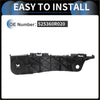 Left front bumper retainer bracket for toyota rav4 2006-2012 black plastic part with molded design and mounting holes