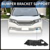 Black plastic left front bumper retainer bracket for toyota rav4 2013-2018 shown from back side