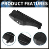 Left front bumper support bracket for toyota tacoma 2011-2016 black metal with sleek angular design and mounting holes