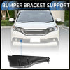 Black plastic left front bumper support bracket for toyota tacoma 2011-2016 shown from the back side