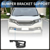 Black plastic left front bumper support bracket for toyota tacoma 2015-2022 shown from backside