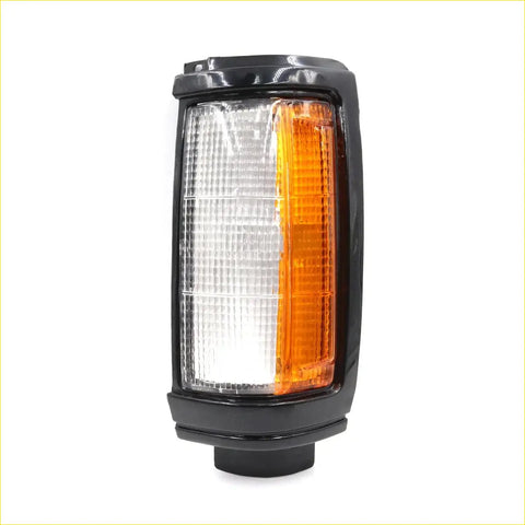 Left front corner light for mitsubishi triton colt l200 dodge black plastic with clear and amber lens ridges