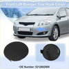 Black plastic left front tow hook cover for silver 2016-2018 toyota auris bumper