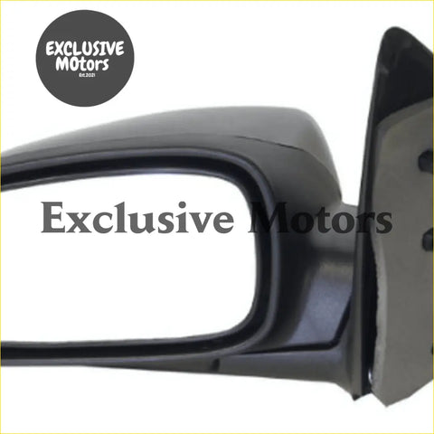 Black plastic left-hand car side mirror with rectangular glass panel 3-wire for ford falcon au ba bf 1998-2008