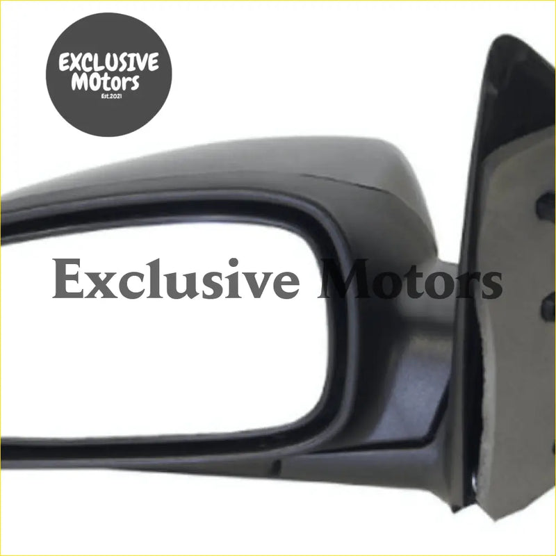 Black plastic left-hand mirror door with rectangular glass panel and 3 wires for ford falcon au ba bf 1998-2008