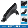 Left rear bumper retainer bracket for toyota highlander 2008 2011 made of black plastic with multiple compartments and handle