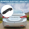 Black plastic left rear bumper retainer bracket for toyota rav4 2005-2013 shown from the back side