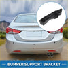 Black plastic left rear bumper retainer bracket for Toyota rav4 2016-2018 shown from the back side