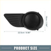 Black plastic car fog light cover with ribbed texture and wing-like design for toyota sienna 2011-2020