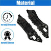 Left and right front bumper cover support rails for toyota rav4 black plastic trim with mounting holes shown from back side