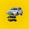 Left & Right Front Bumper Cover Support Rails for Toyota RAV4 (2019-2023)