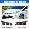 Black plastic left and right front bumper guides for toyota prius designed for easy installation and durability