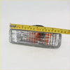 Clear plastic rectangular left right indicator turn signal light with amber and white led for toyota hilux 1988-1997