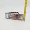 Rectangular amber left right indicator turn signal light with clear lens chrome bezel and black wiring for toyota hilux