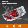 Left right side car tail light assembly for toyota tacoma 2005-2015 red and clear plastic with durable abs housing