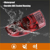 Left right tail light assembly for toyota tacoma 2005-2015 with red translucent plastic and durable abs sealed housing