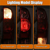 Left right tail light assembly for toyota tacoma 2005-2015 with red and amber led lights and clear lens for vehicle use