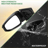 Left side door mirror for toyota rav4 2013-2015 manual folding black plastic with sleek modern design and weather resistance