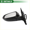 Left side door mirror for toyota rav4 2013-2015 manual folding black plastic with sleek modern design and mounting bracket