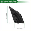 Left side door mirror for toyota rav4 manual folding black plastic with sleek angular design and mounting hardware