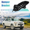 Left side front bumper bracket for toyota 4runner black metal with multiple mounting holes and sleek angular design