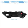 Black plastic left side front bumper mounting support bracket with red circular part for Toyota RAV4 car door handle