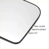 Black-framed left side heated white mirror glass for toyota iq 2009-2016 with real glass and smooth edges
