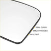 Black-framed left side heated white mirror glass with real glass and smooth edges for toyota prius 2009-2016