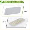 Translucent white plastic left washer nozzle cover for toyota land cruiser 2016-2021 with molded handle grip and mechanism